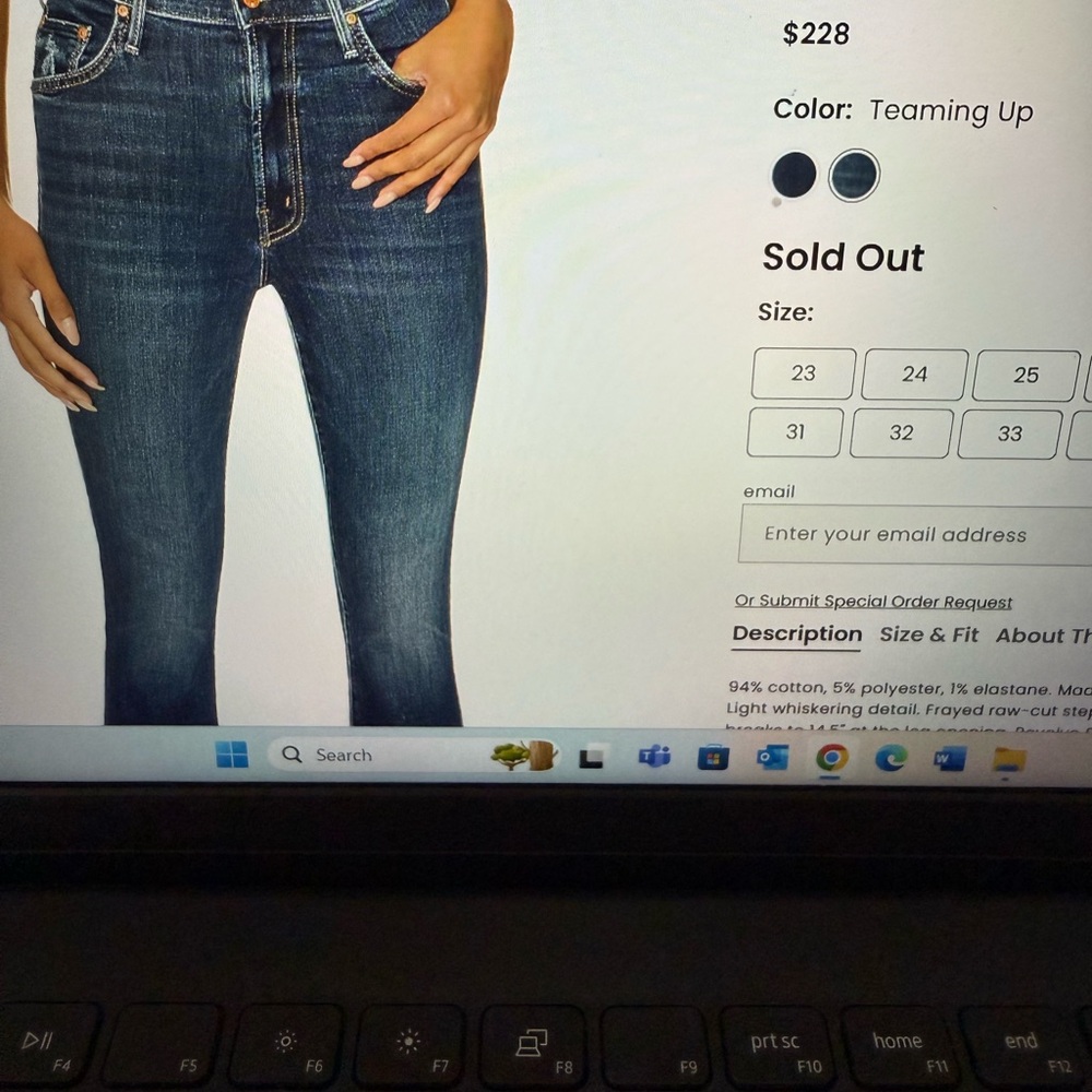 MOTHER INSIDER CROP STEP FRAY JEANS TEAMING UP SIZE 27